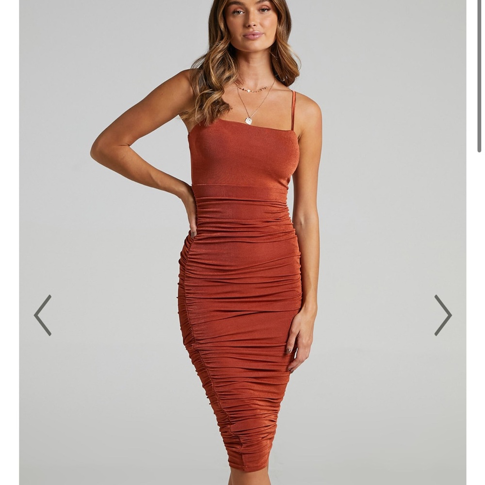 Showpo Elegant Ruched Bodycon Dress